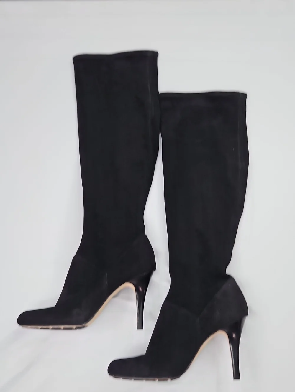 Cole Haan Nike Air Black Over-the-Knee Suede Stiletto Boots Sixe 9B